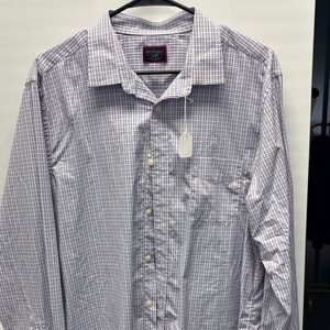 UNTUCKit Lavender Checkered Button Down Shirt